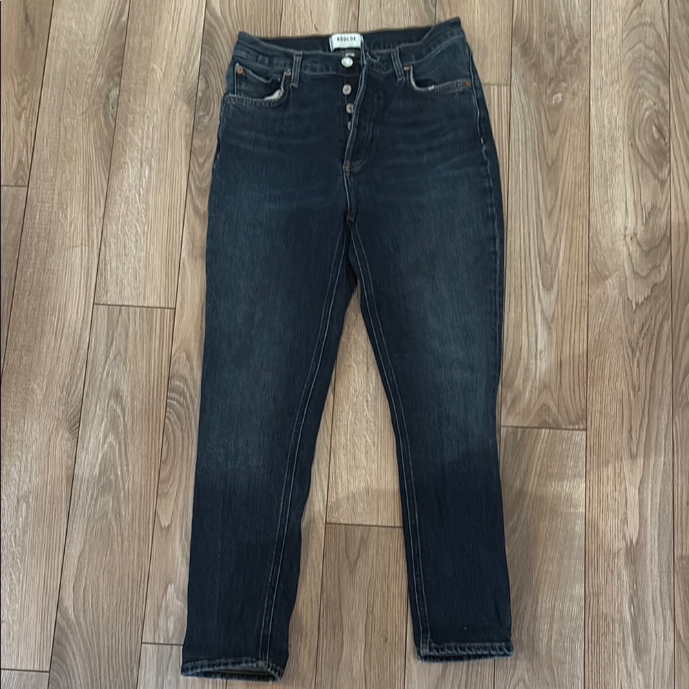 Agolde Dark Blue High Rise Jeans